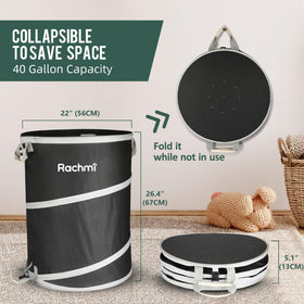 Rachmi outdoor camping trash bin keeps campsites tidy