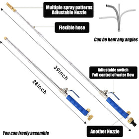 Raddile adjustable sprayer nozzle offers versatile cleaning patterns.