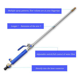 Raddile blue wand set offers flexible, portable cleaning power.