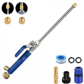 Raddile Hydro Jet extendable wand in blue for reaching high gutters and efficient car washing.