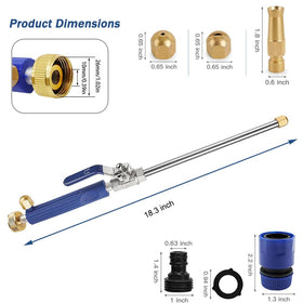 Raddile Hydro Jet universal nozzle supports multiple spray patterns for surfaces.