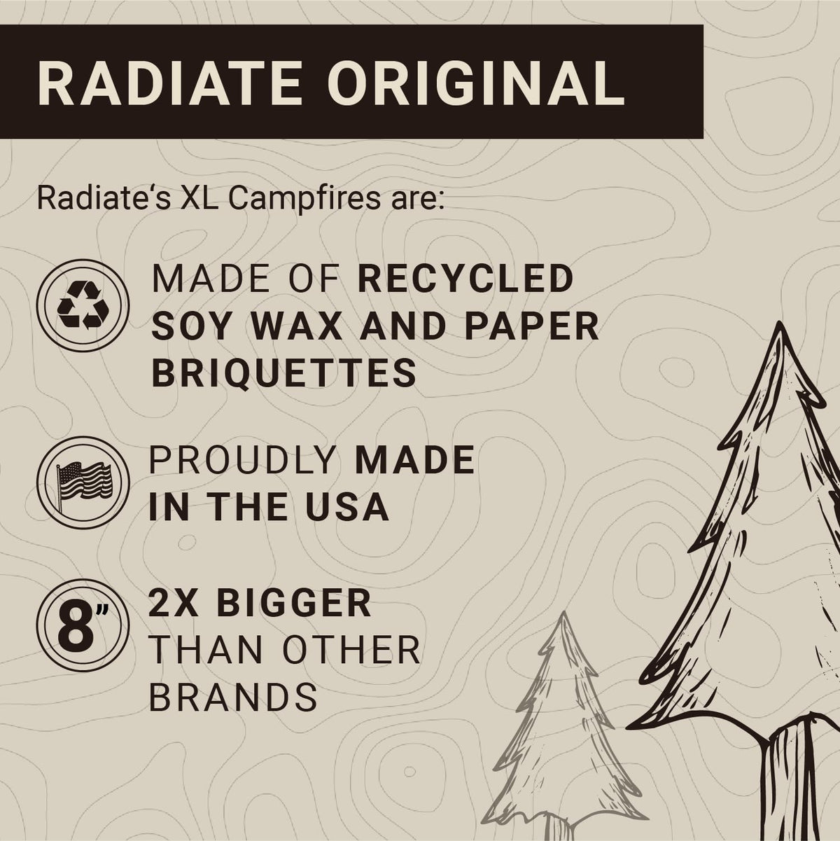 Radiate 2 Pack XL is made in the USA with durable design.