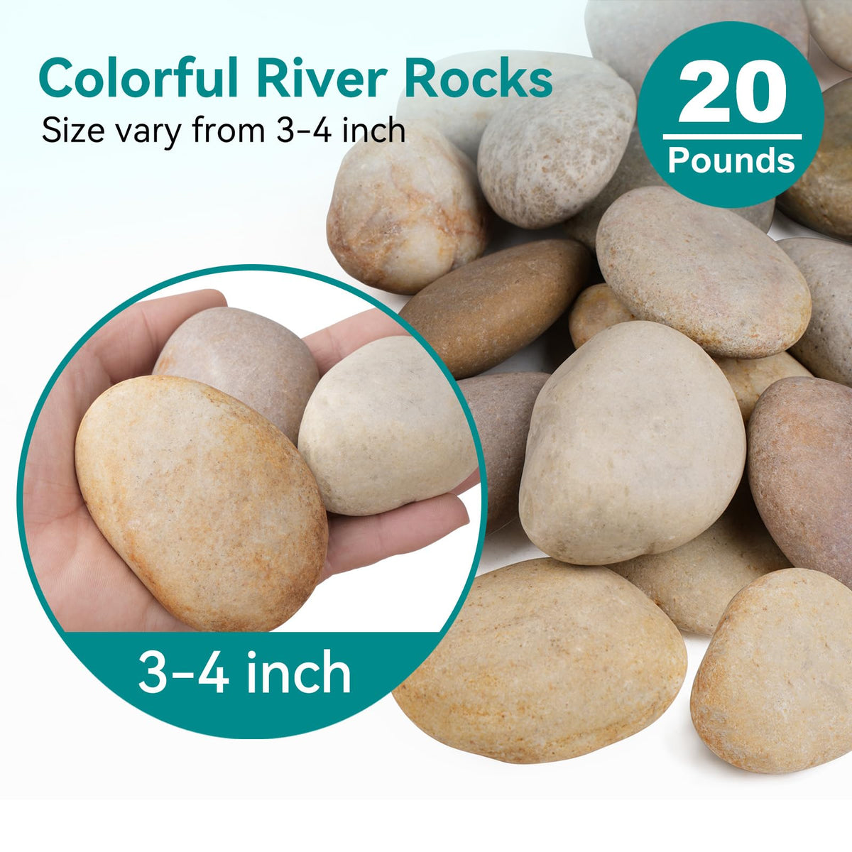 Rahato aquarium rocks 3-4 inch create a natural habitat in tanks
