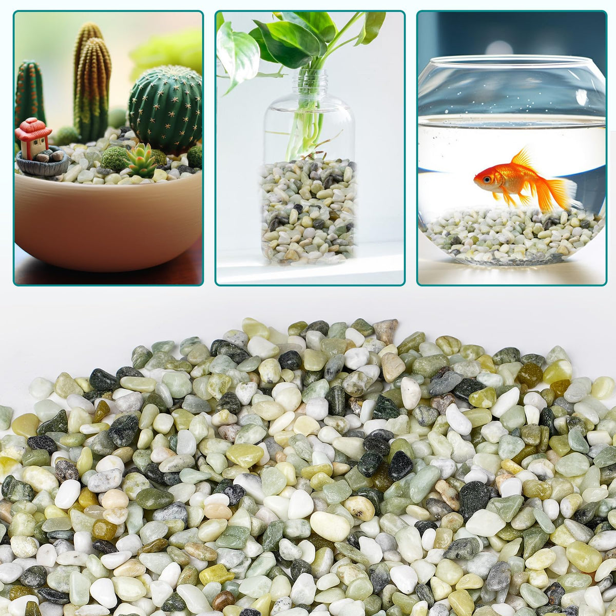 Rahato Jade Pebbles outdoor landscape bring decorative charm