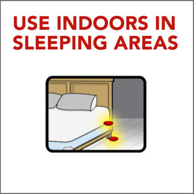 Compact Raid detector-trap is ideal for travel and home storage.