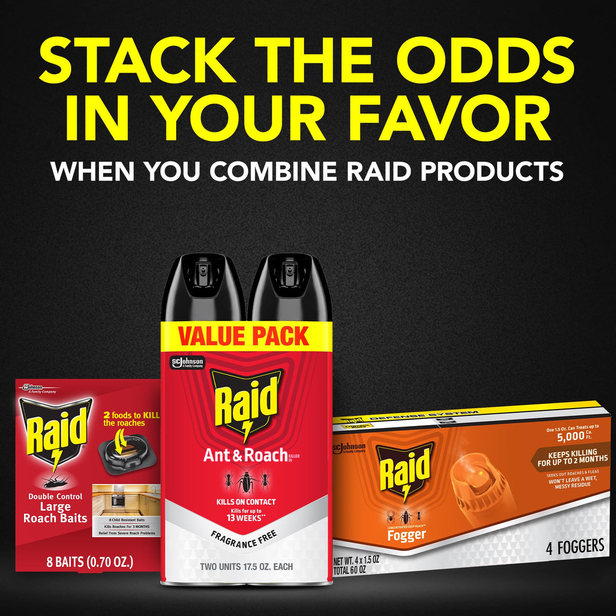 Raid Deep Reach Fogger aerosol can for quick, in-room pest reduction