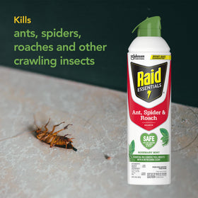 Raid Essentials plant-based ingredients visual emphasizing natural pest control approach