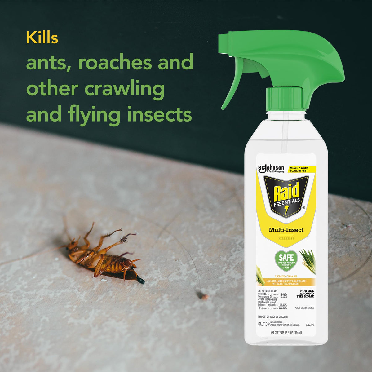 Raid Essentials is trusted brand with decades of insect control expertise.