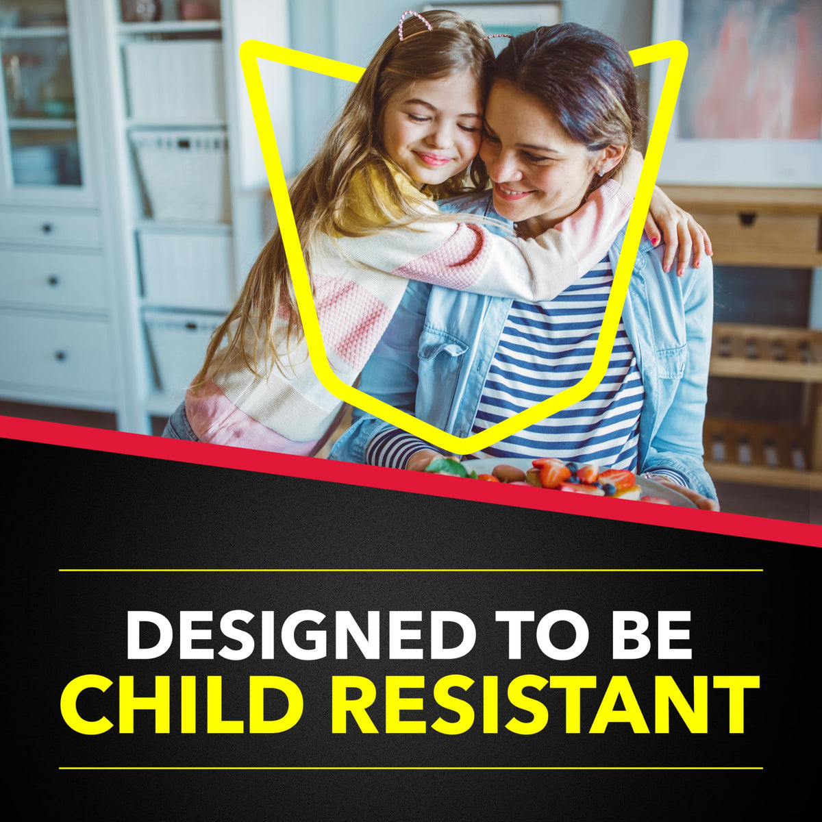Raid Large Roach Baits child-resistant cap emphasizes safe handling.