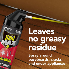 Raid Max-cabinet-edge-application highlights safe use around food storage areas