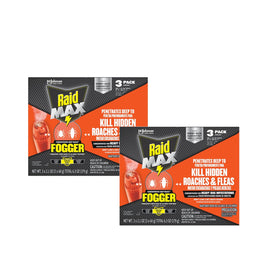 Raid Max Fogger aerosol canister for deep room reach and long-lasting insect control.