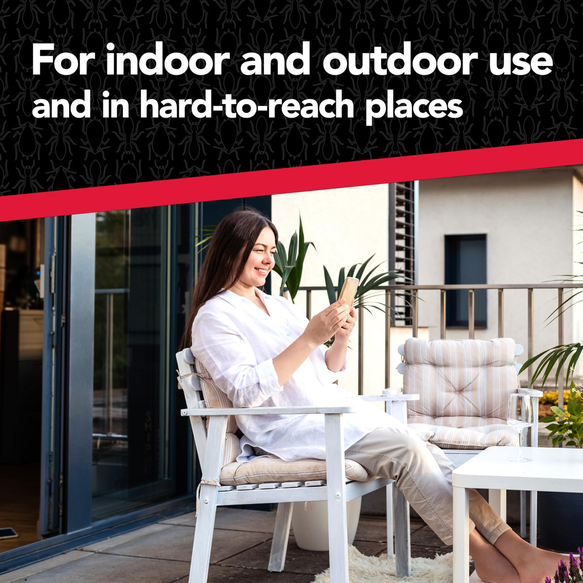 Raid MAX Perimeter Protection odorless-no-residue ensures clean application with no visible sheen.