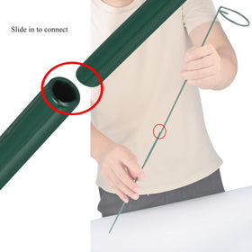 RAIKEDR cage hoop with 2.6inch inner diameter blends naturally with greenery.