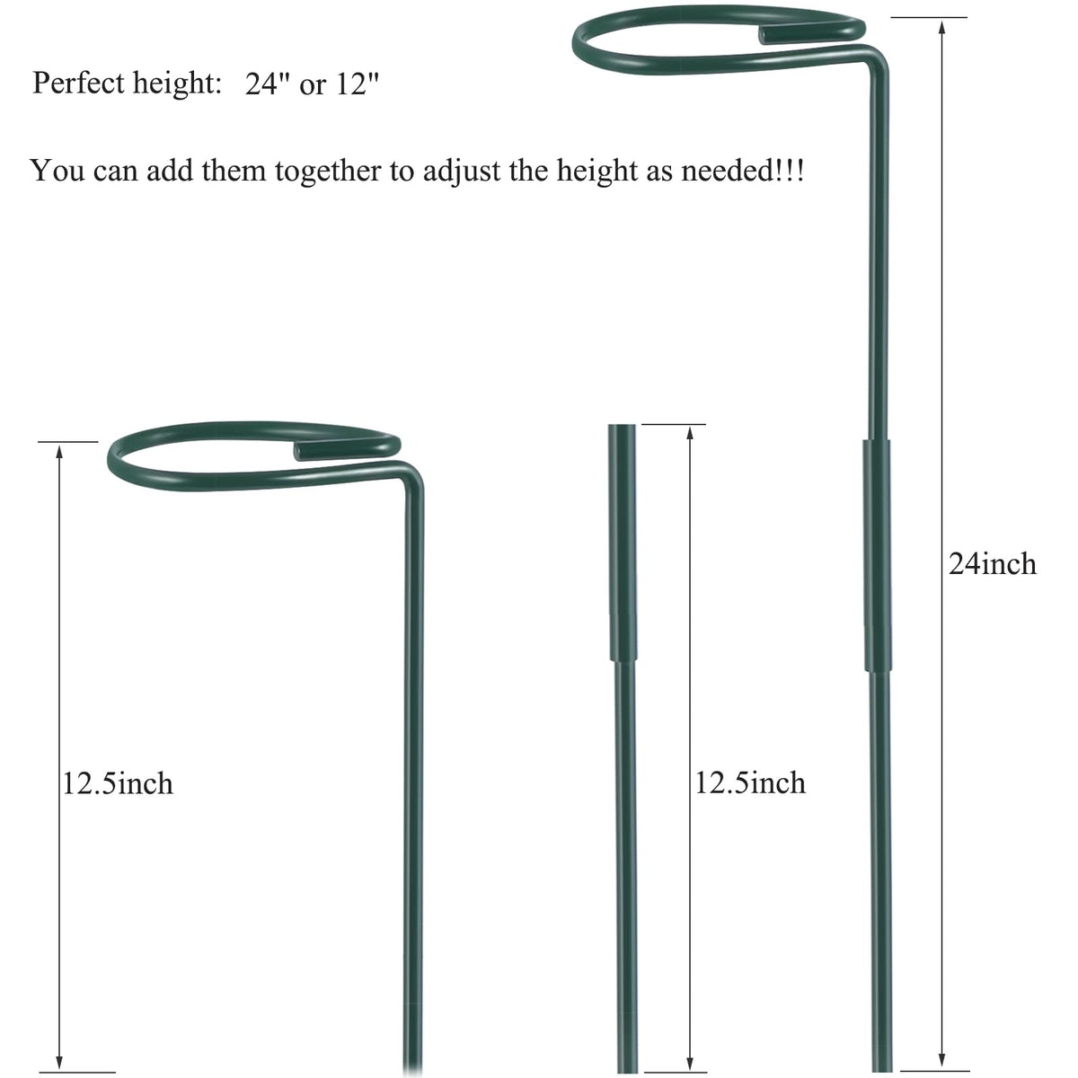 RAIKEDR plant stake 24inch extends height for taller plants and strong growth.