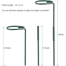 RAIKEDR plant stake 24inch extends height for taller plants and strong growth.