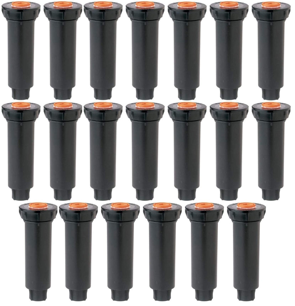 Rain Bird 1804 pop-up sprinkler 4-inch, ideal for precise, efficient lawn irrigation in a 20-pack