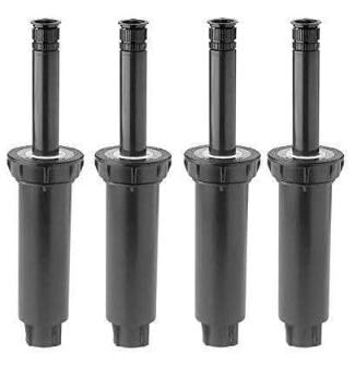 Rain Bird 1804VAN pop-up sprinkler head with adjustable arc for precise lawn coverage.