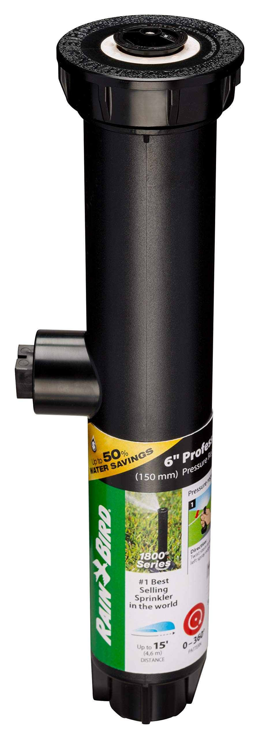Rain Bird 1806APPRS pattern rotation demonstrates 0-360 degree coverage for irregular landscapes