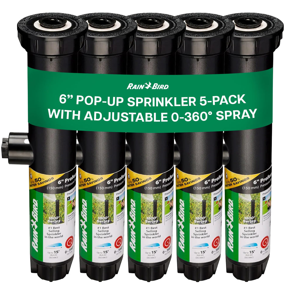 Rain Bird 1806VAN 5-pack sprinkler heads for efficient professional lawn irrigation.