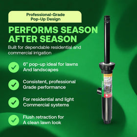Rain Bird 1806VAN adjustable arc for precise coverage and reduced overspray.