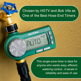 Rain Bird 1ZEHTMRP rain delay feature for scheduling up to 96 hours.