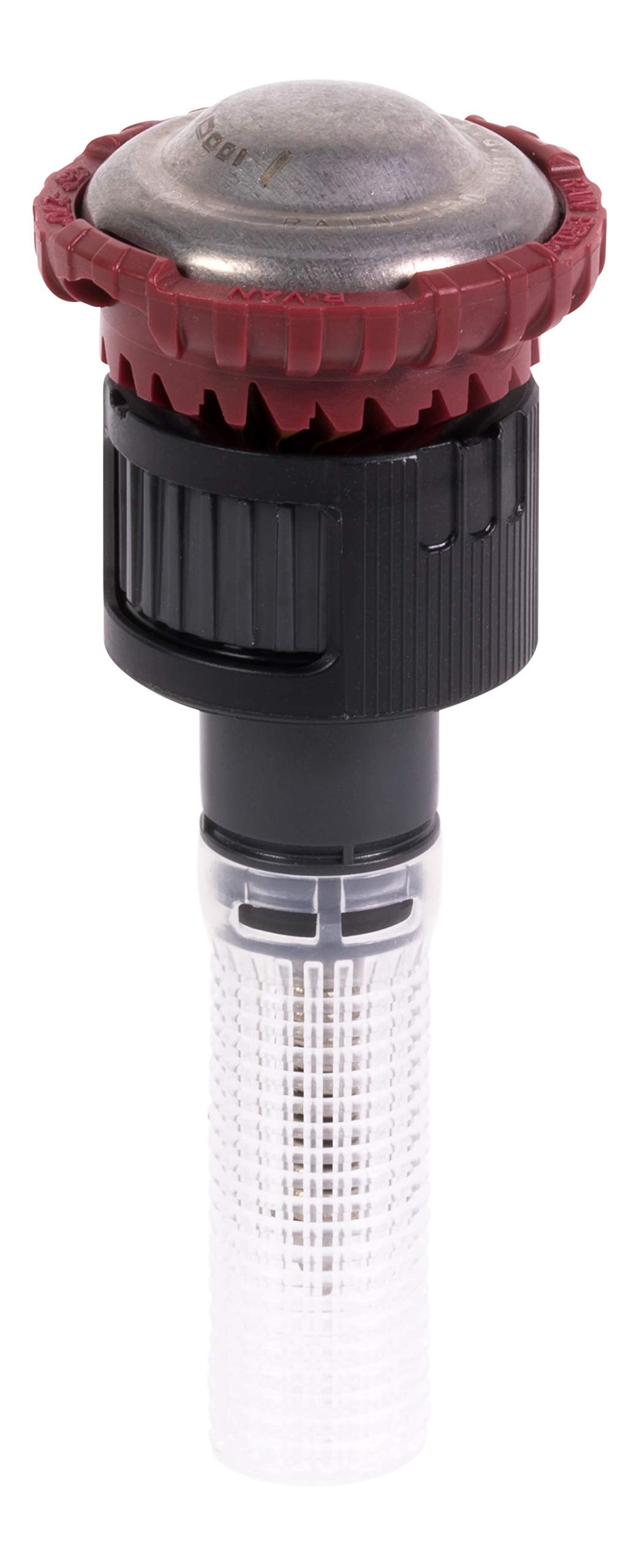 Rain Bird 24RNVAPRO nozzle arc adjustment showing flexible irrigation coverage