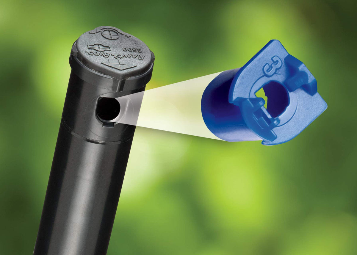 Rain Bird 32SA rotor includes nozzles for versatile watering needs.