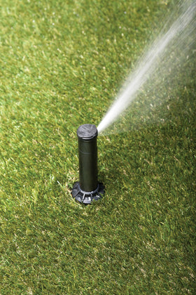 Rain Bird 32SA nozzle technology for uniform distribution.