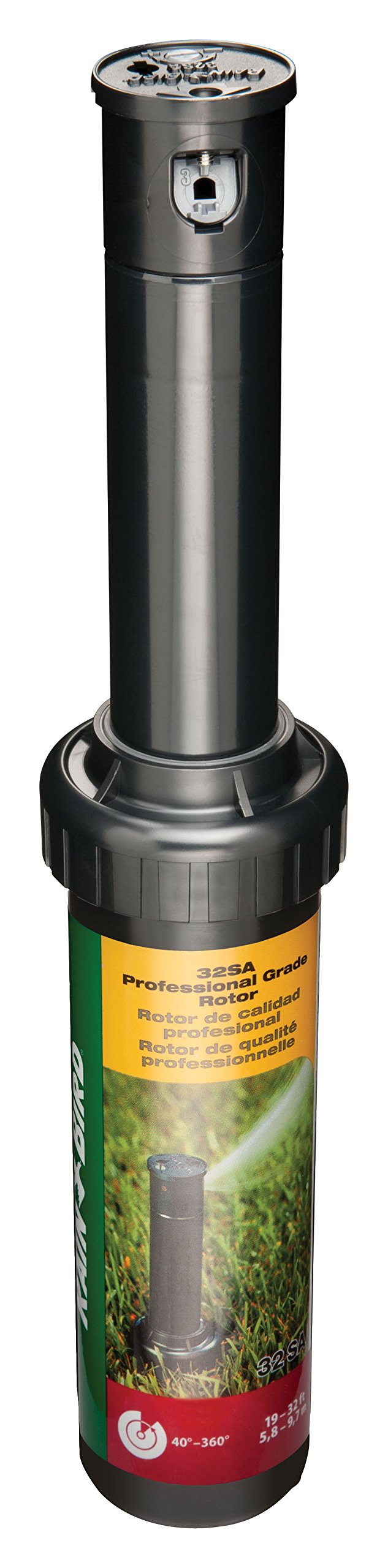 Rain Bird 32SA gear-drive rotor top view for even lawn watering