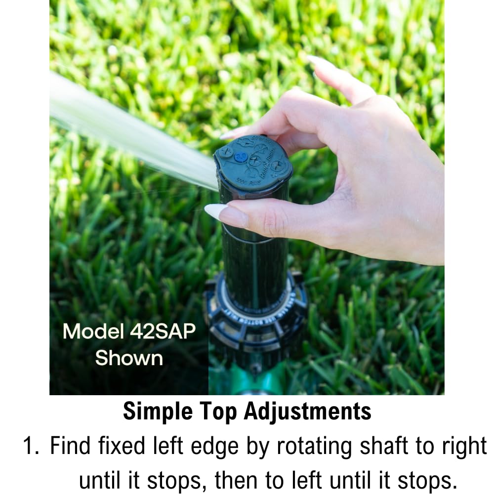 Rain Bird 42SASPG micro ramps reduce dry spots near head