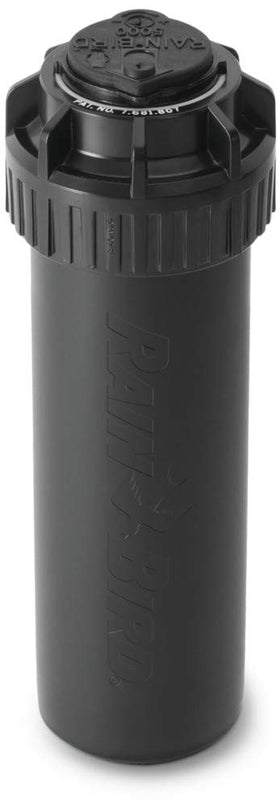 Rain Bird 5000 arc-range image highlighting adjustable 40–360 degree control for tailored irrigation.