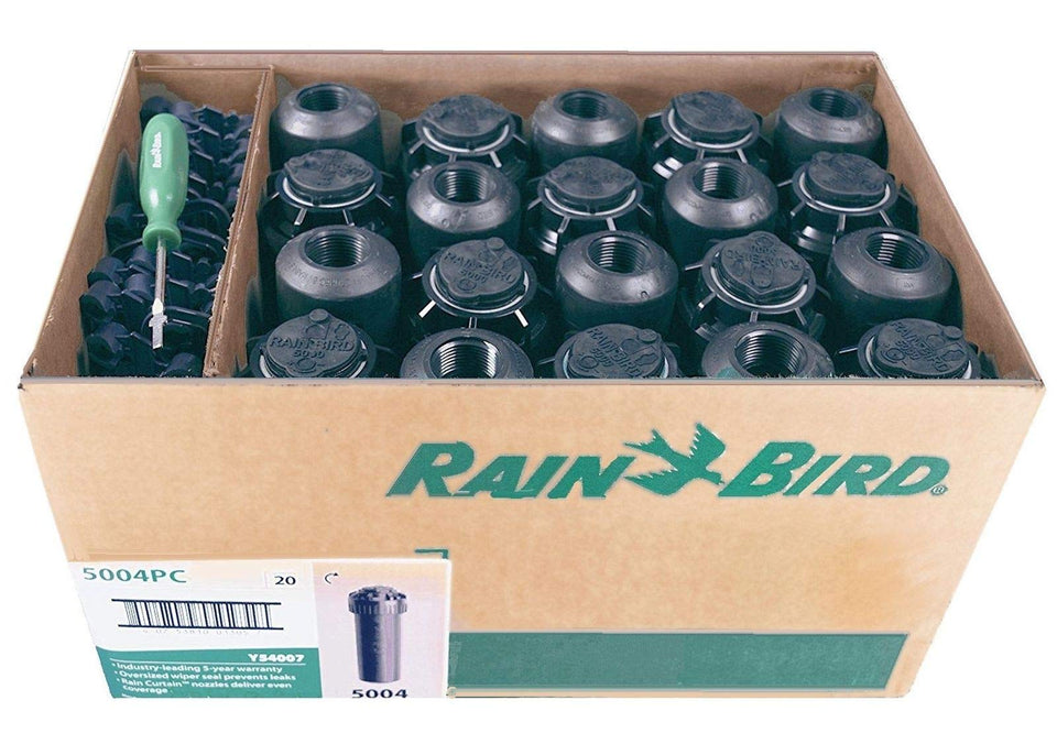 Rain Bird 5004 PC rotor in pop-up 4-inch spray for efficient lawn coverage