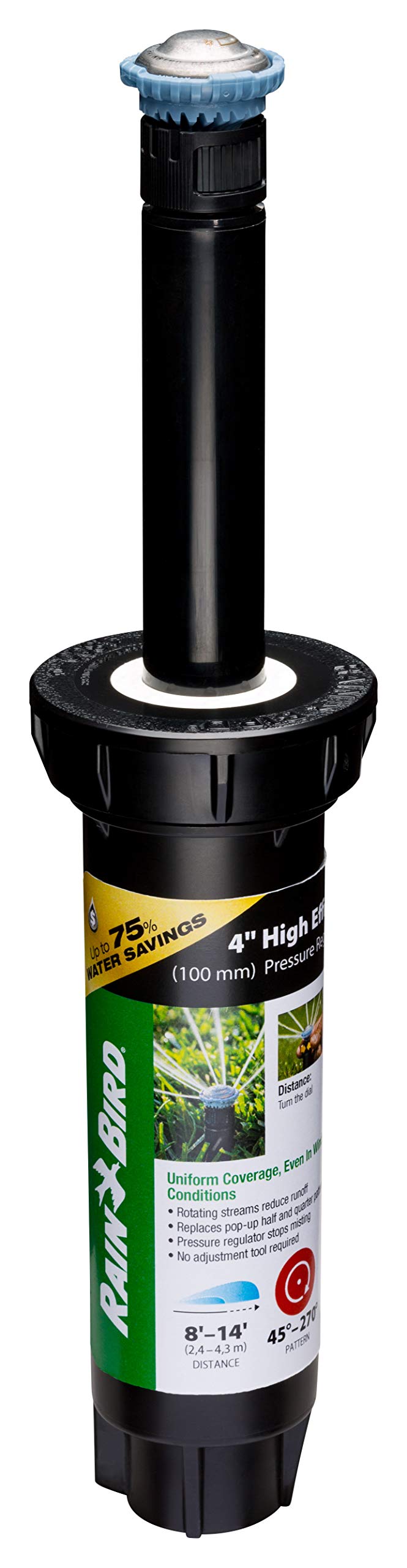 Rain Bird 8SAPROPR sprinkler body with regulator for efficient irrigation.