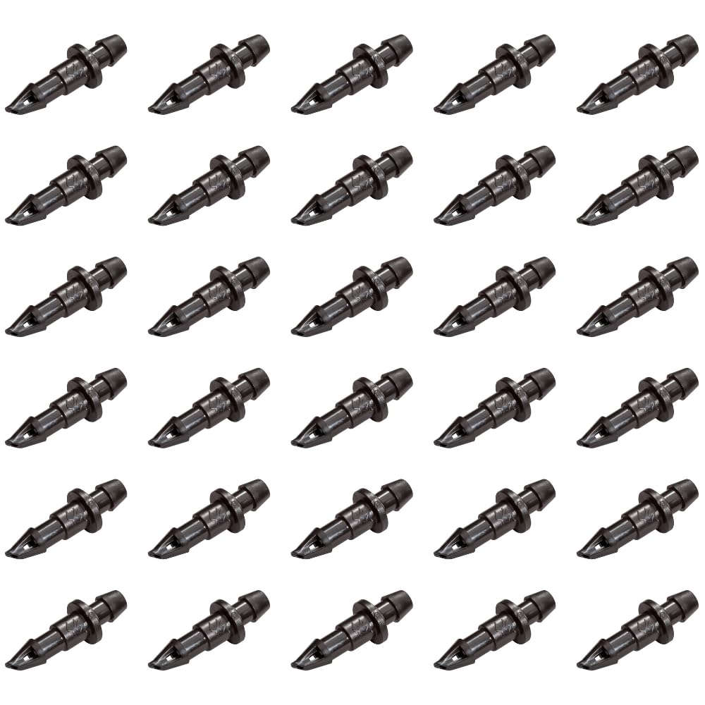 Rain Bird BC25-30PS universal 1/4 inch barbed coupling connects drip lines for a secure seal.