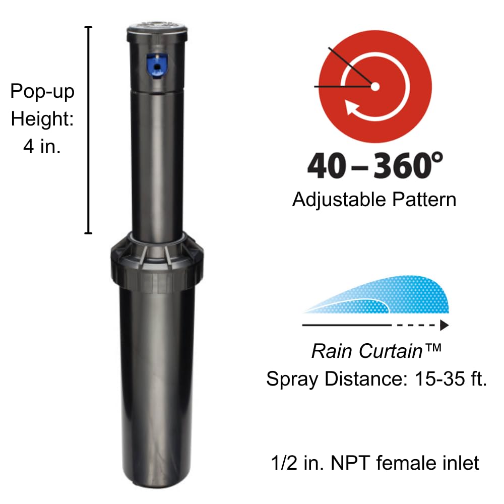 CP350012PK nozzle tree with Rain Curtain nozzles for consistent distribution.