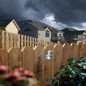 Rain Bird CPRSDBEX sensor with mounting bracket and 25 ft UV-resistant wire for easy outdoor installation.