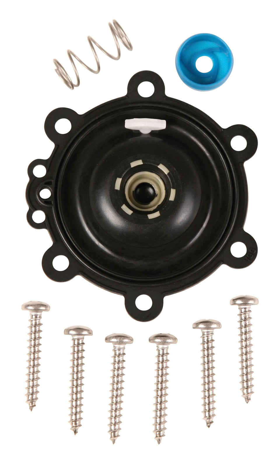 Rain Bird DRKCP diaphragm kit with pre-installed filter for CP/CPF valves, ideal for quick repairs.