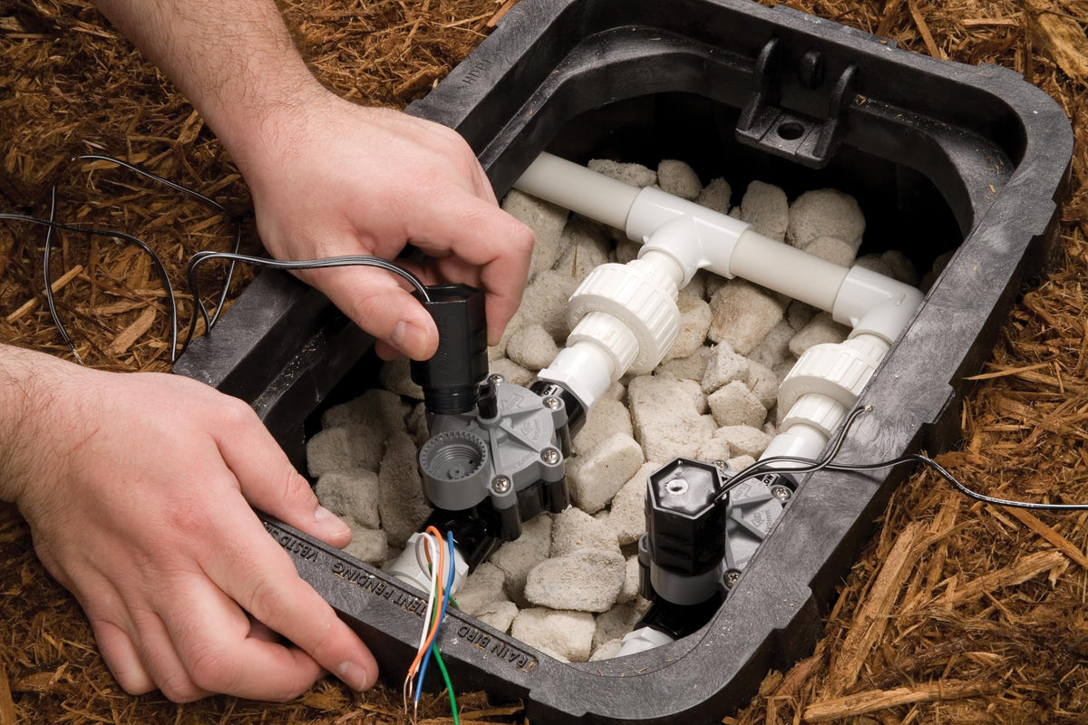 Rain Bird encapsulated, energy-efficient solenoid for dependable operation.