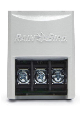 Rain Bird ESP-M controller slot expansion image showcases hot-swappable 3-station add-on.
