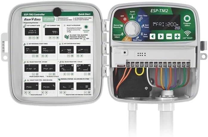 Rain Bird ESP-TM2 setup diagram highlighting quick three-step programming