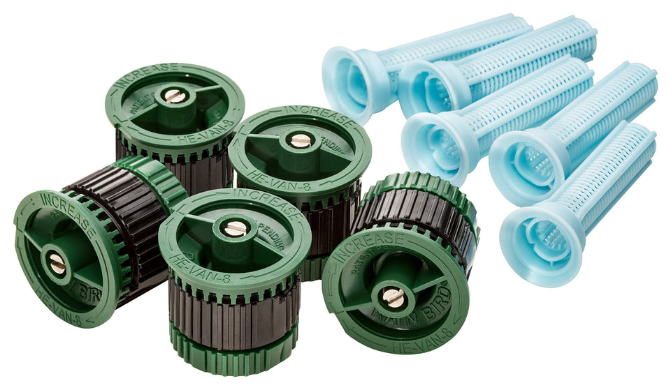 Rain Bird HEVAN085PK nozzle close-up for precise lawn coverage.