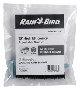 Rain Bird HEVAN155PK adjustable pattern collar demonstrates easy 0–360° customization.