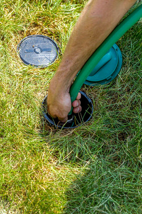 Rain Bird LG3HE durable, high-impact shell withstands demanding irrigation.