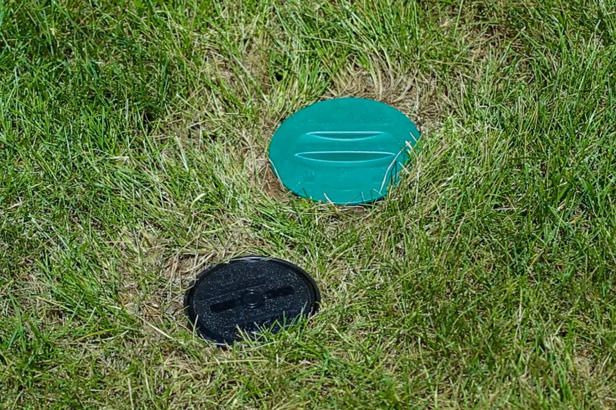 Rain Bird LG3HE 3-inch pop-up height clears tall grass for mowing.