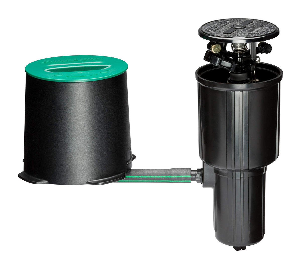Rain Bird LG3HE sprinkler provides wide coverage for efficient lawn irrigation.