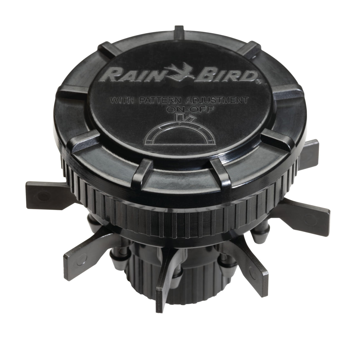 Rain Bird MANIFPRPS2 nine-port manifold enabling multiple drip lines.