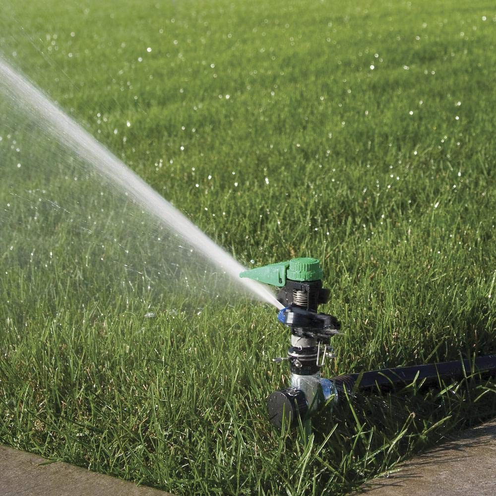 Rain Bird P5-R Plus spray range shows customizable coverage from 24 to 45 feet