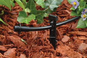 Rain Bird PatioKit barbed tees and couplings enable flexible tubing layouts.