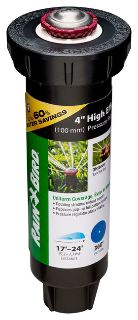 Rain Bird PRS regulator maintains a steady 30 psi for efficient irrigation