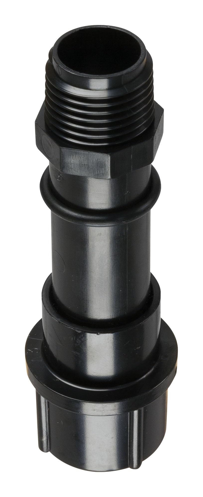 Rain Bird PRS05030S inlet connection enables quick hookup to 1/2 inch risers for drip retrofits.